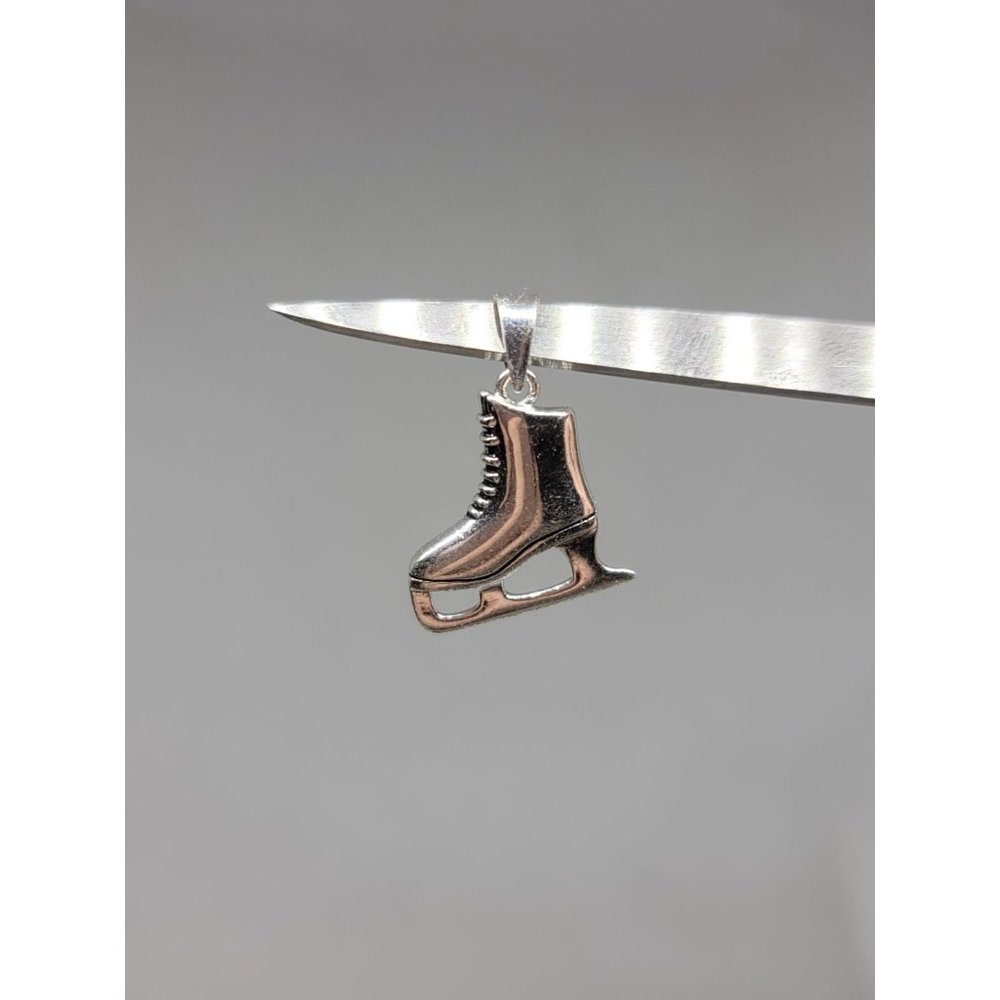 Sterling Silver Ice Skate Pendant